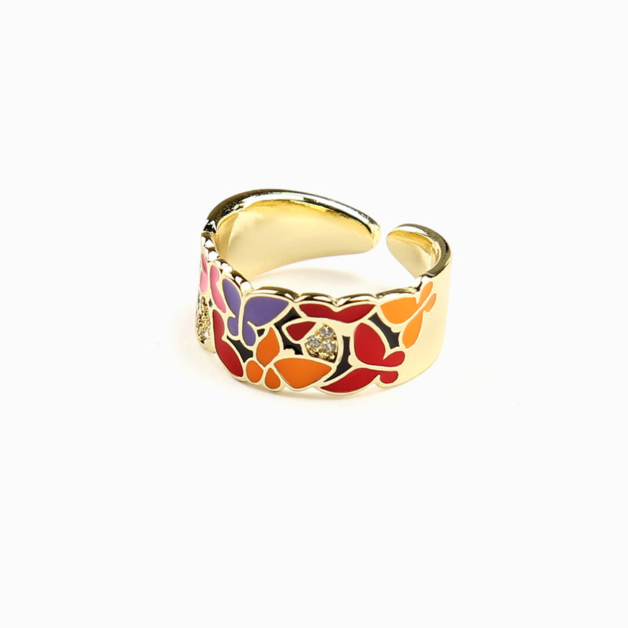 Color Matching Butterfly Drip Ring