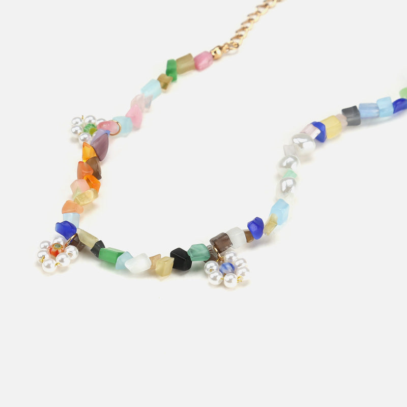 Mori Pearl Flower Necklace