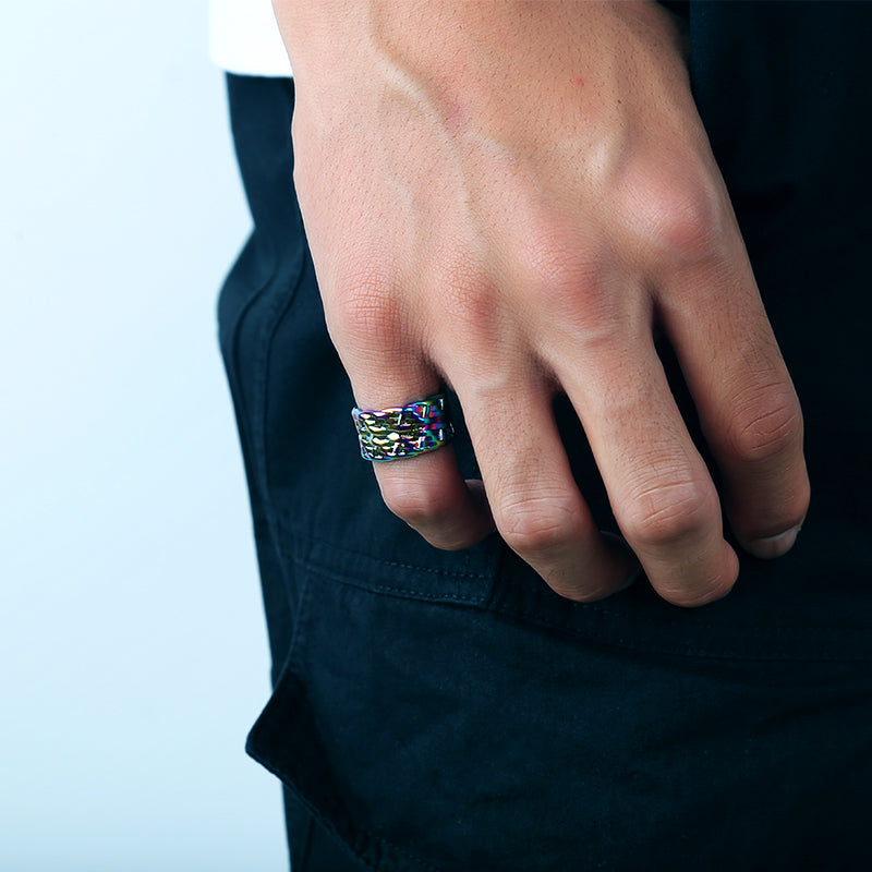 Punk Glittering Ring