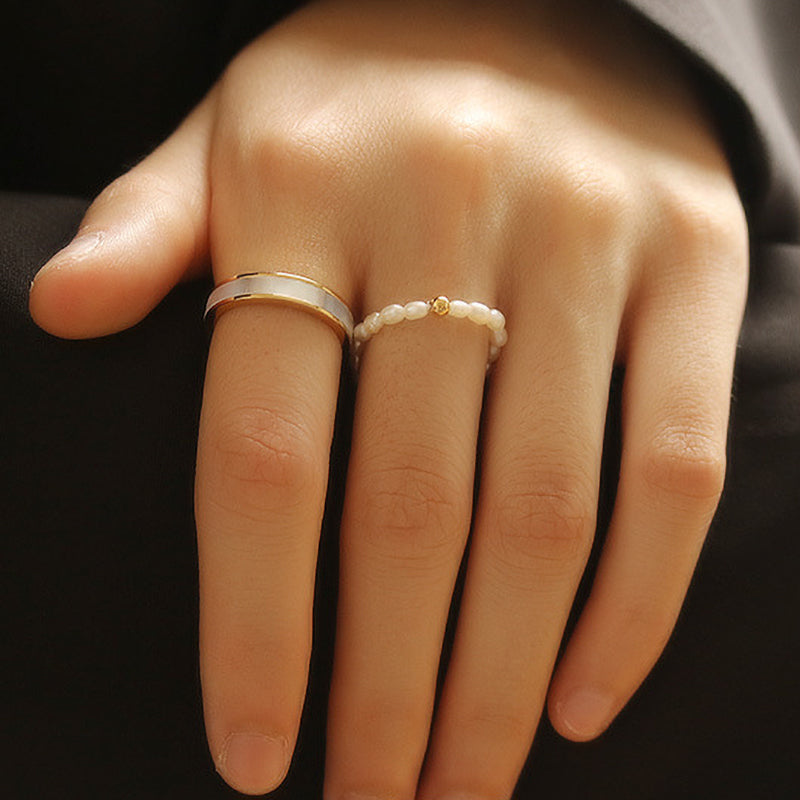 Gold Plated French Vintage Shell Ring