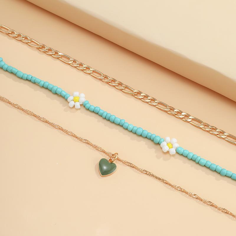French Monet Heart Layering Necklaces
