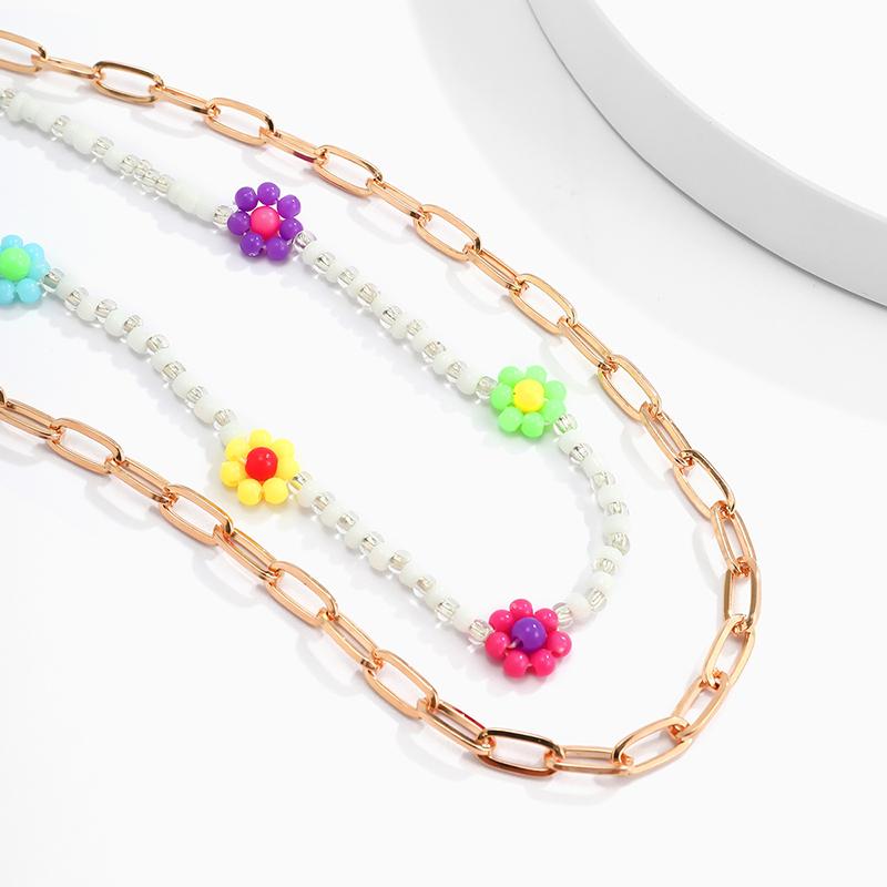 Daisy Holiday Double Layer Necklace