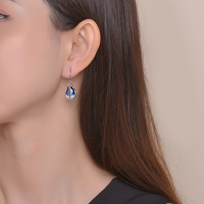 “Rose Love” Sapphire Earrings