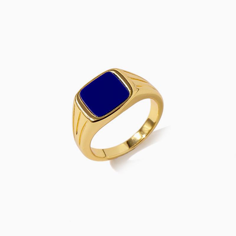 Square Shell Signet Ring