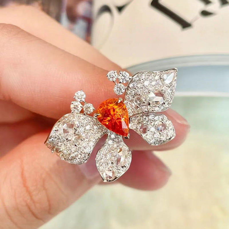 “Sparkling Butterfly” Surround Cut Ring