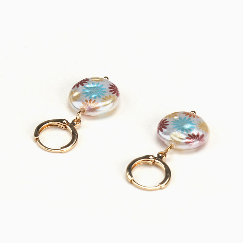Daisy Pearl Earrings-Colour