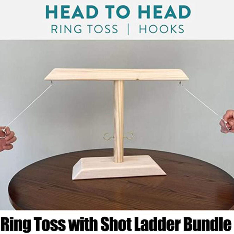 Handmade Wooden Ring Toss Game