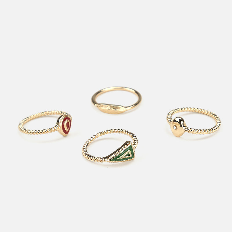 Mysterious Elements Rings-4 Pack