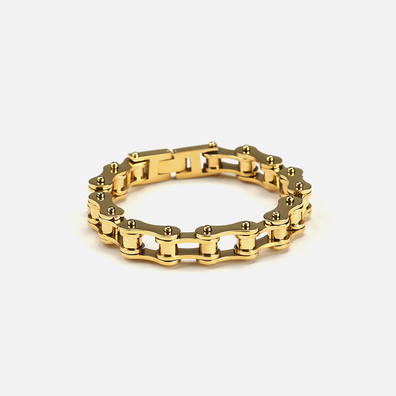 Gold Machine Chain Bracelet
