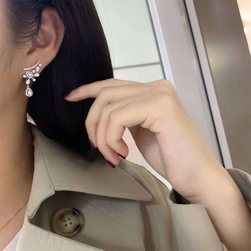 Pear Cut Gemstone Earrings