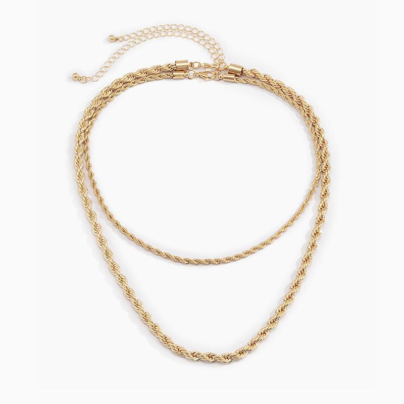 Twist Chain Necklace Set