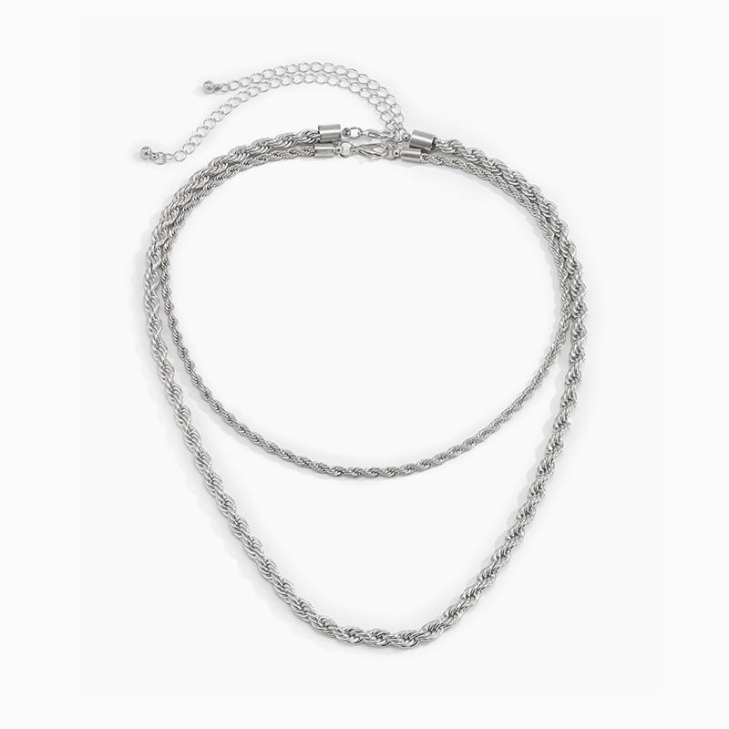 Twist Chain Necklace Set