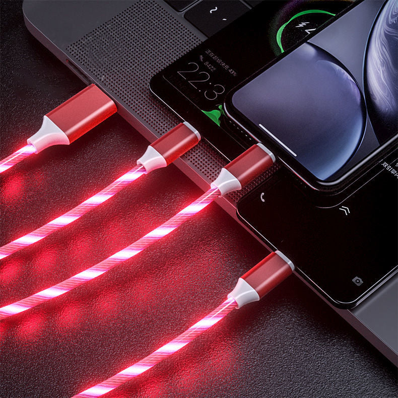 3 In 1 Glowing Charging Cable