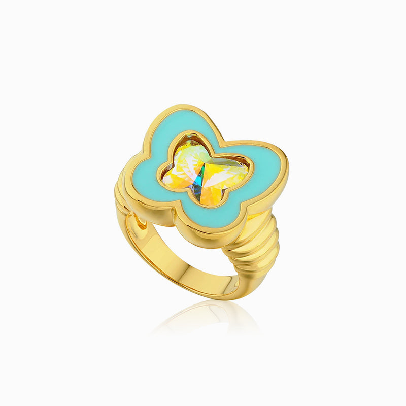 New Butterfly Zirconia Ring