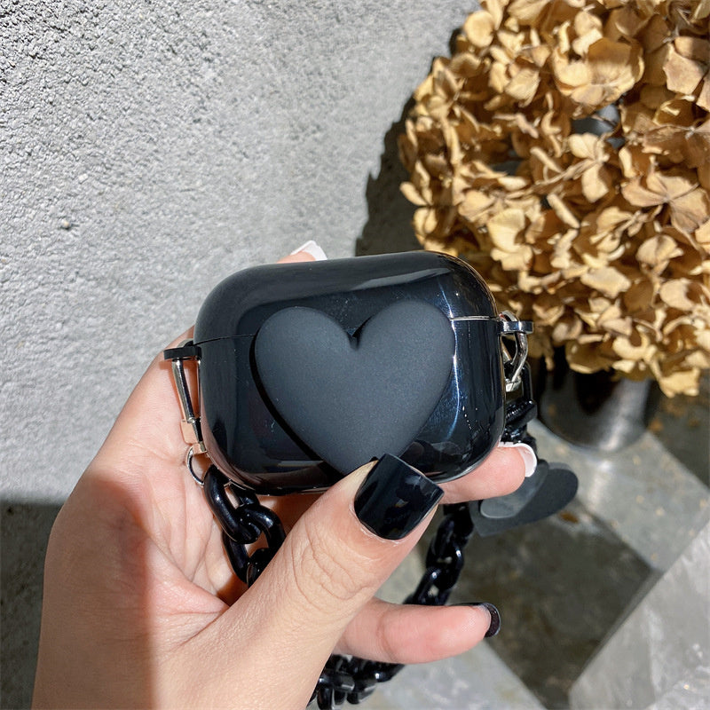 Black Heart Airpods Case