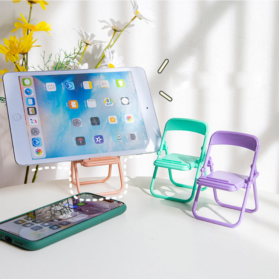 Mini Chair Foldable Phone Holder