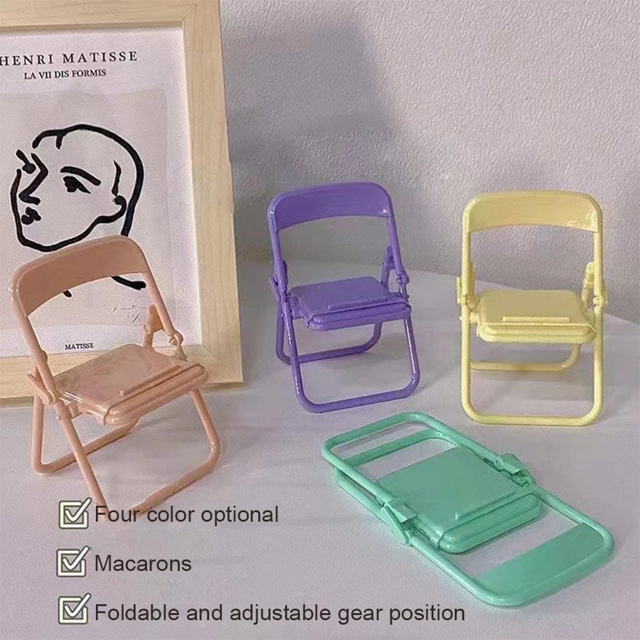Mini Chair Foldable Phone Holder