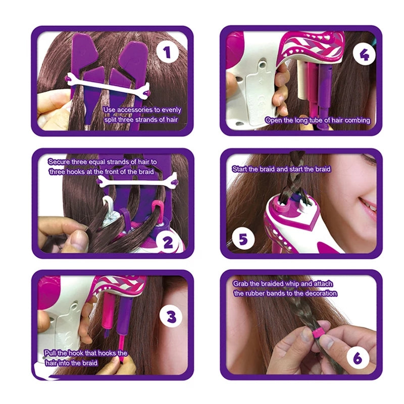 Girl DIY Automatic Hair Braider