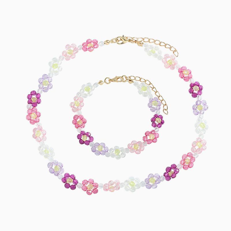 Blossom Girl Bracelet&Necklace Set