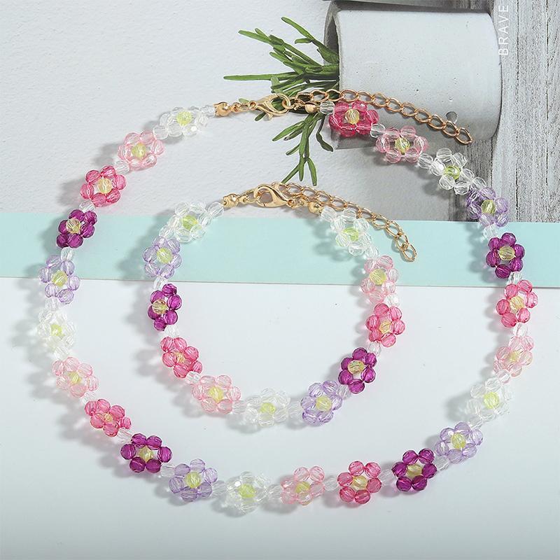 Blossom Girl Bracelet&Necklace Set