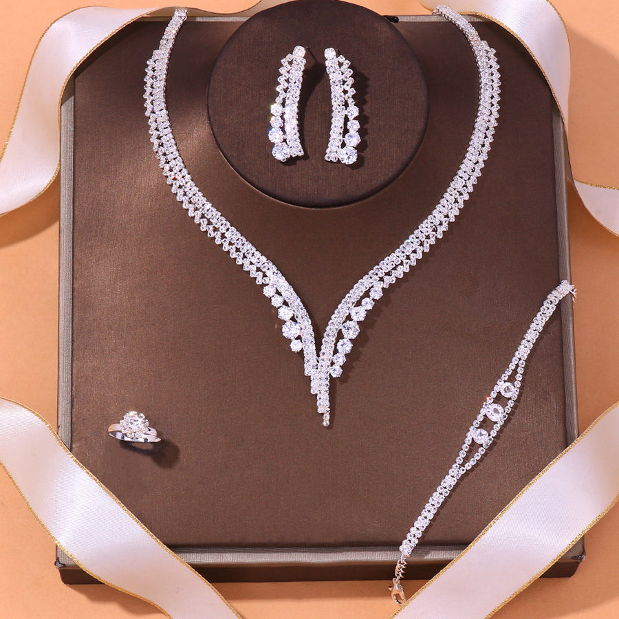 Simple Elegant Inlay Jewelry Set