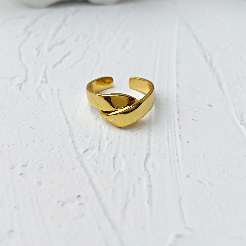 Gold Plated Knot Open Ring