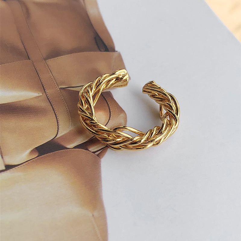 Gold Tree Root Open Ring