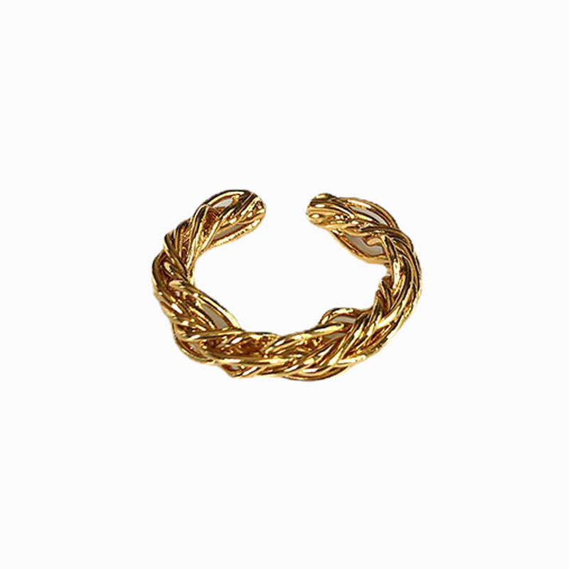 Gold Tree Root Open Ring