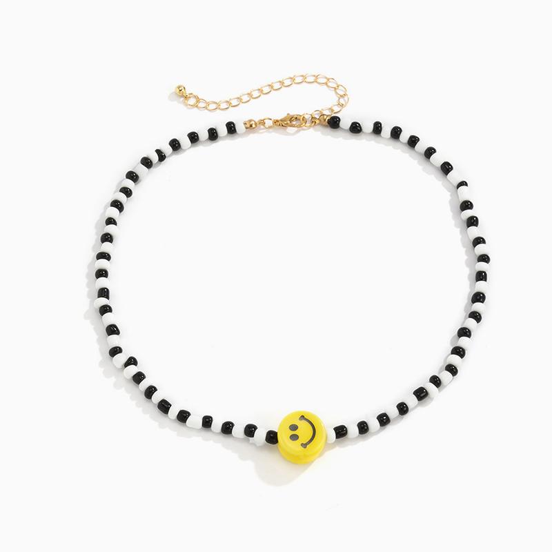 Simple Smile Beaded Necklace