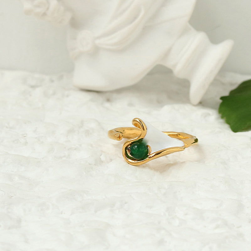 Lily Of The Valley Gold Plated Ring