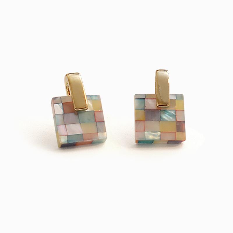 Square Mosaic Earrings