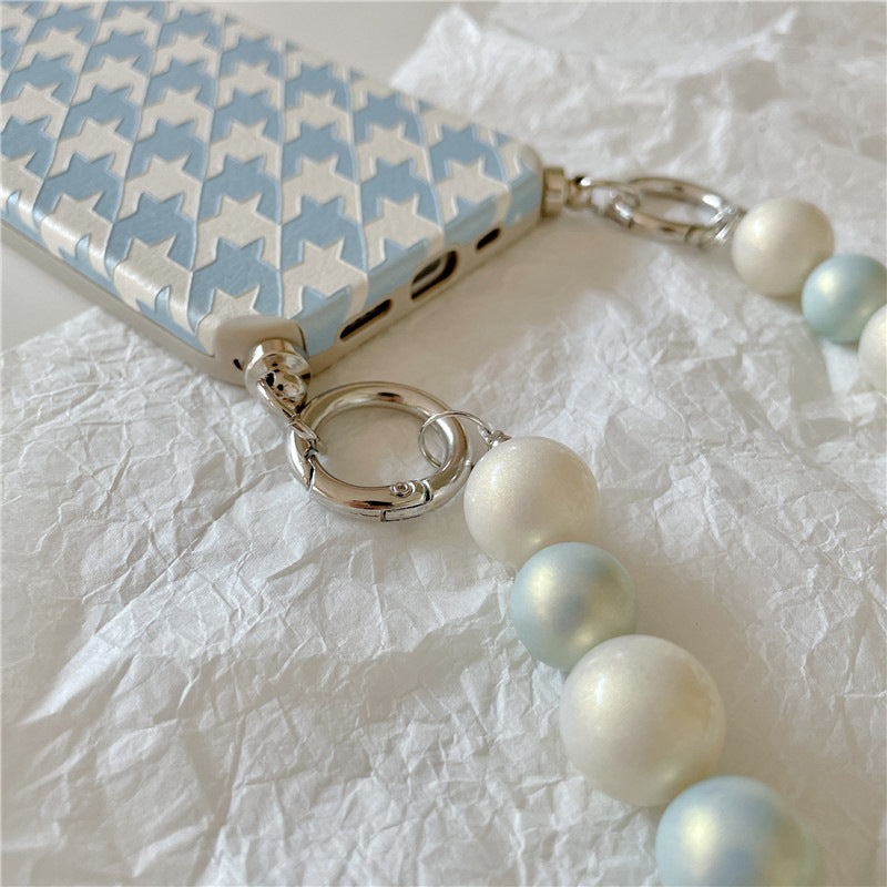 Blue Houndstooth Phone Case