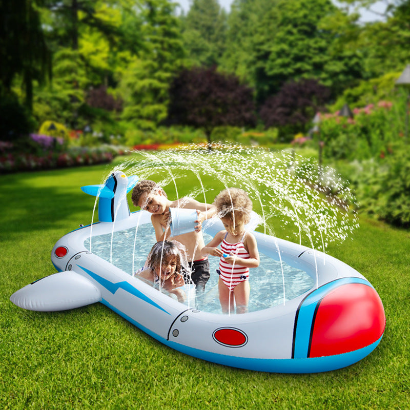 Spray Airplane Cushion Pool Toy