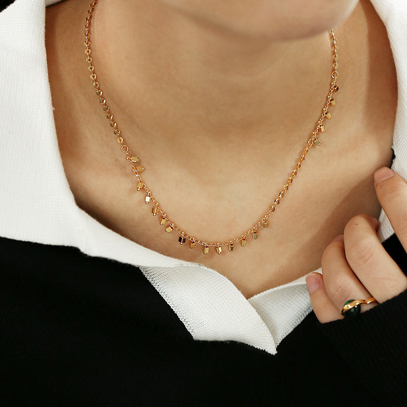 Chain Splicing Collarbone Necklace