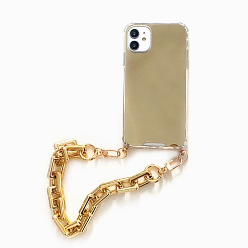 Simple Gold Chain Phone Case for iPhone XS