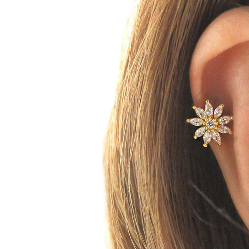 Sun Flower Stainless Steel Earring