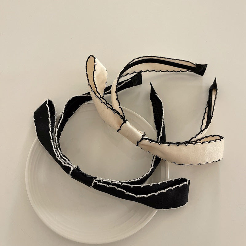 Bow Ribbon Hairband-White