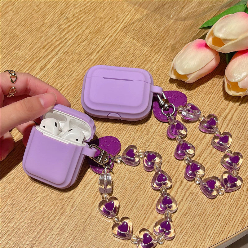 Taro Purple Heart Airpods Case