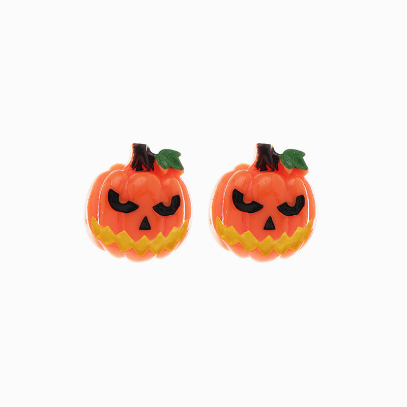 Pumpkin Grimace Stud Earrings