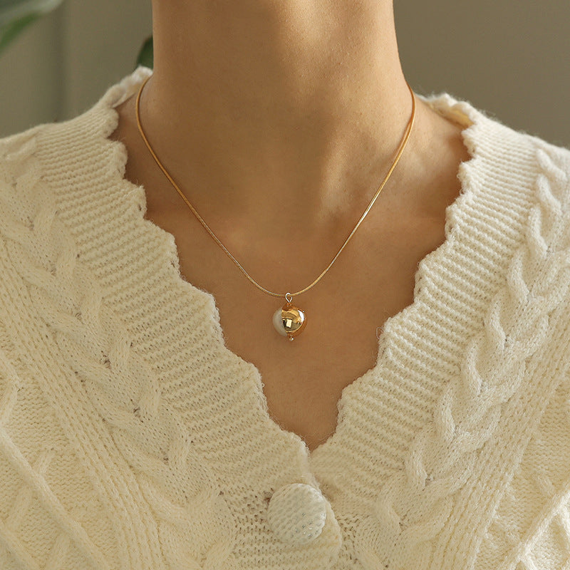 Real Pearl Orb Pendant Necklace