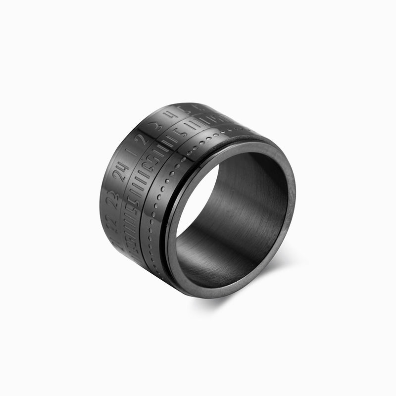 Titanium Steel Time Ring