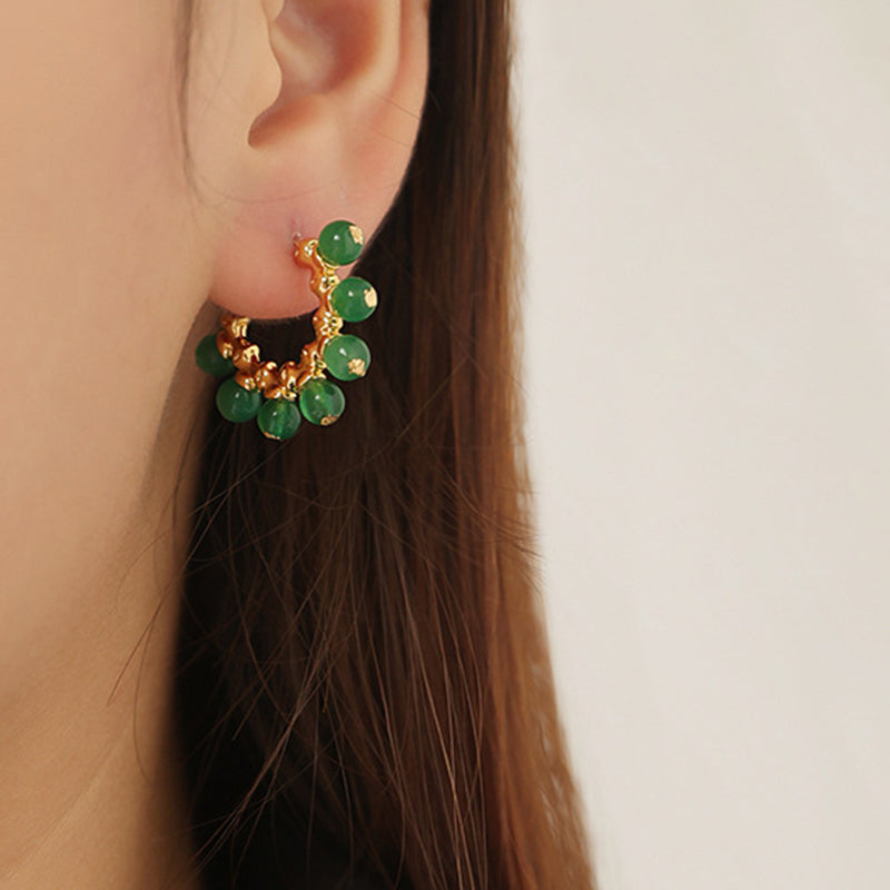 Green Fruit Earrings