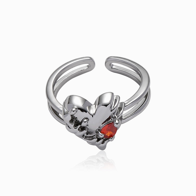 Lava Heart Ring
