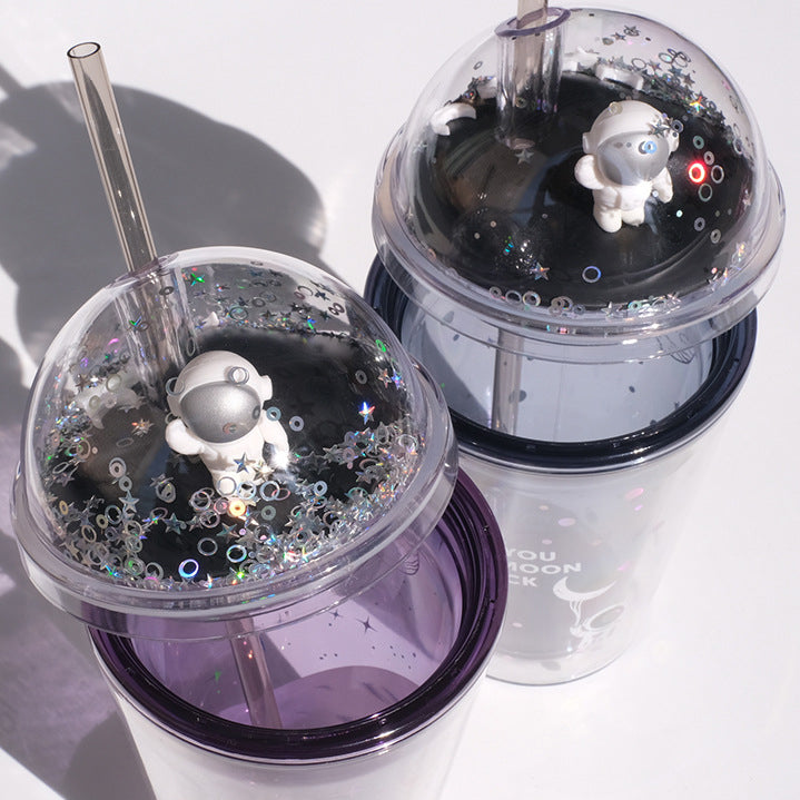 Space Travel Straw Cup