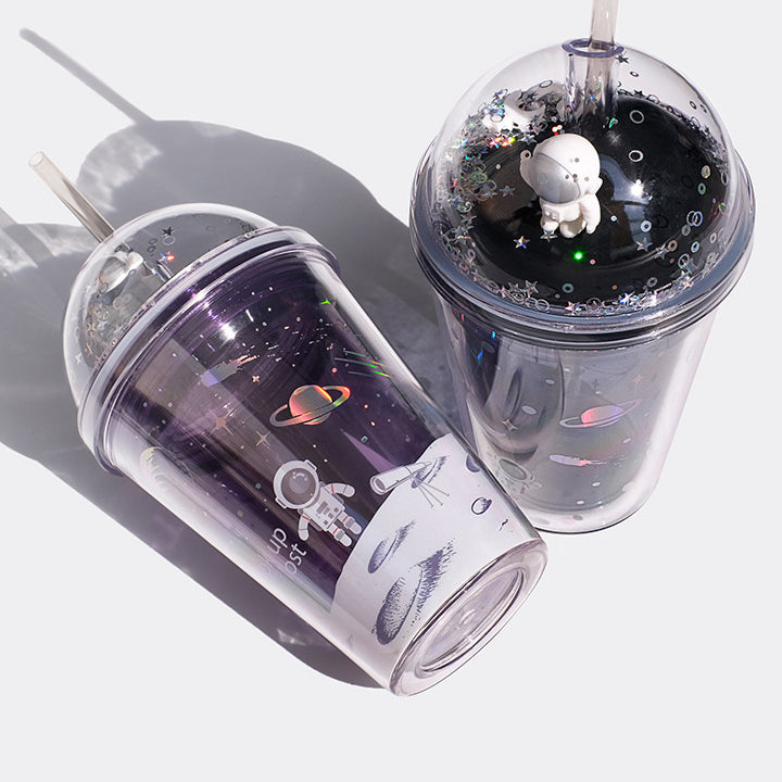 Space Travel Straw Cup