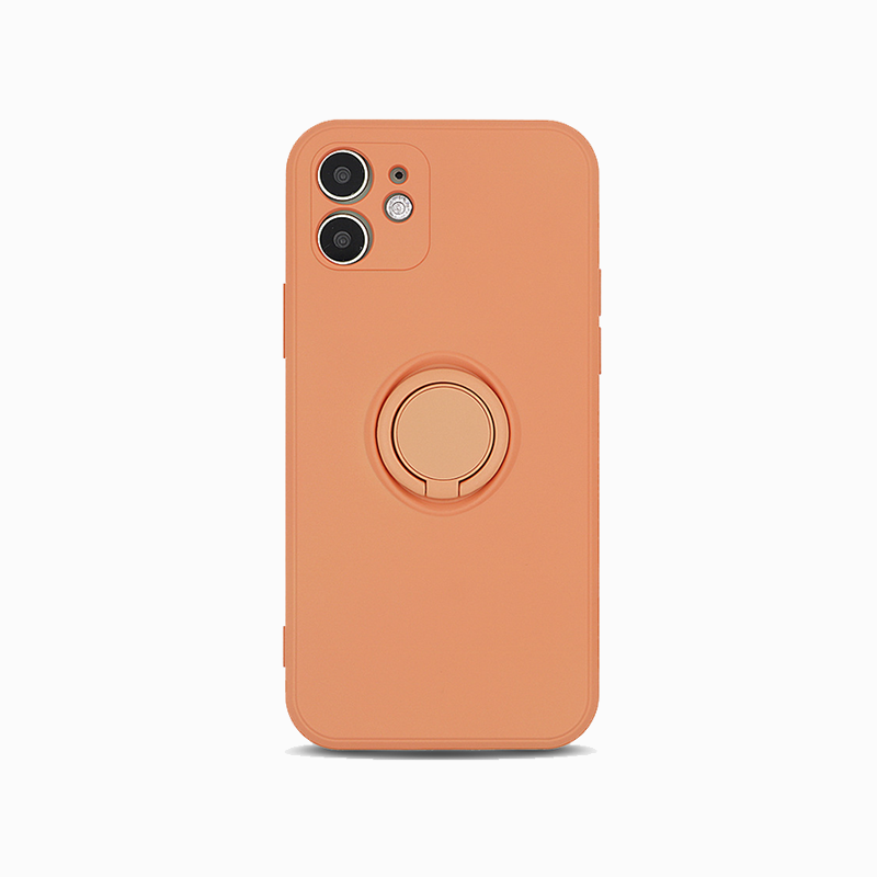 Ring Buckle Liquid Phone Case-Orange