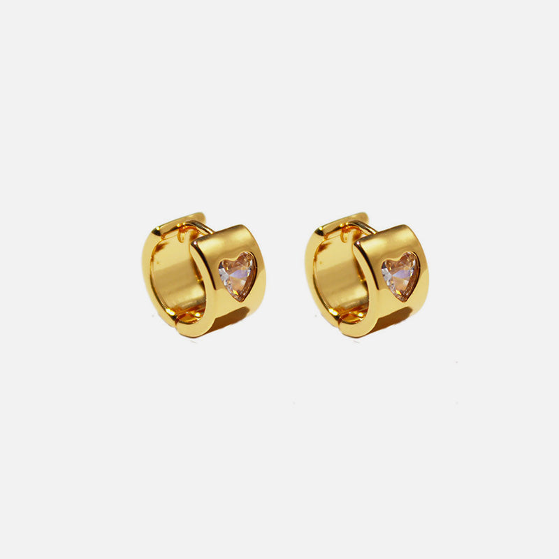Gold-Tone Wide Earrings