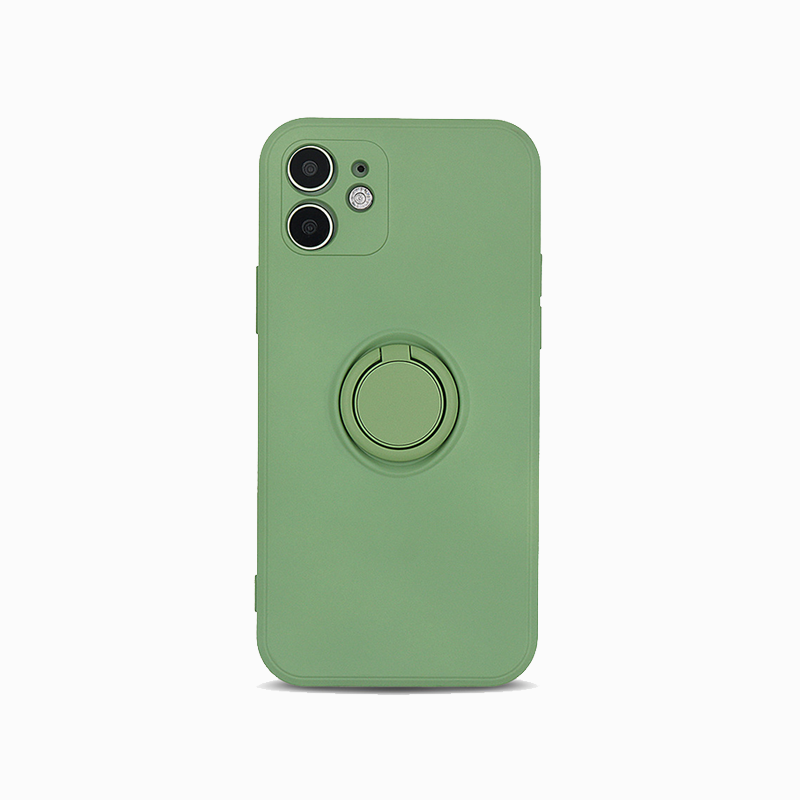 Ring Buckle Liquid Phone Case-Green