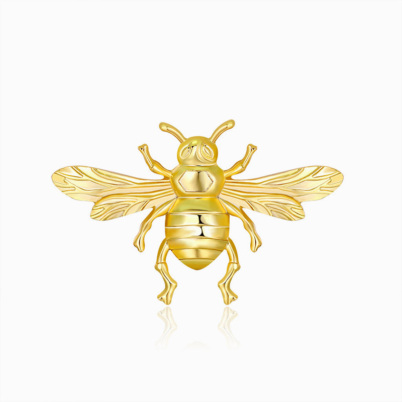 Gold Bee Brooch