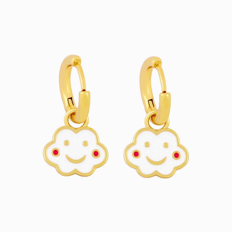 Cute Cloud Smiley Earrings